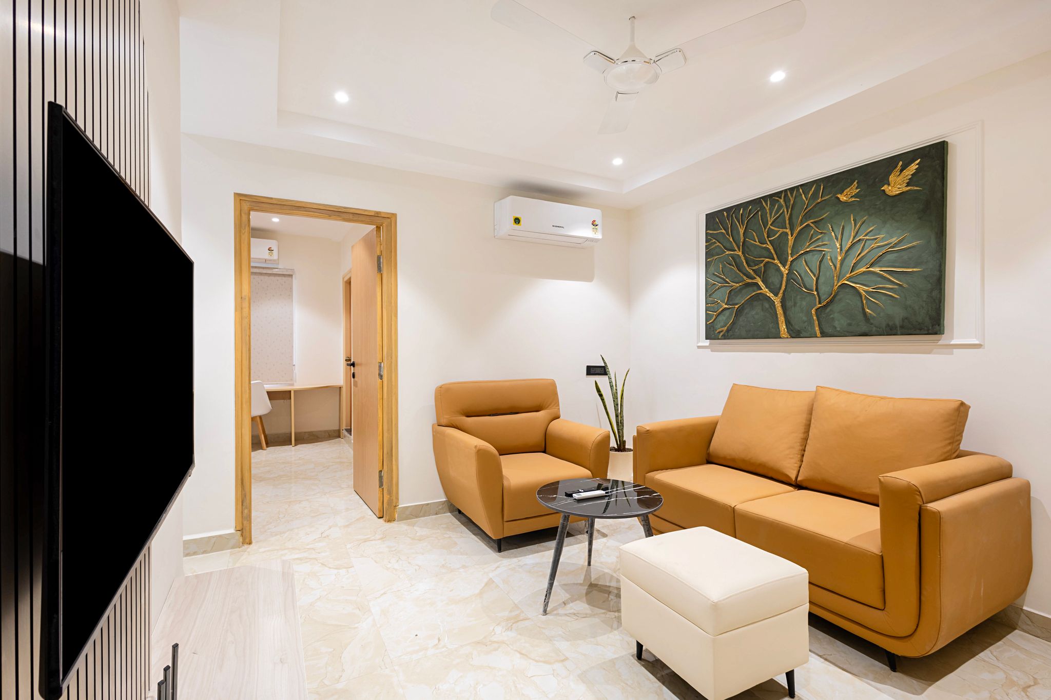 Premier Balcony Suite with kitchenette and Living room