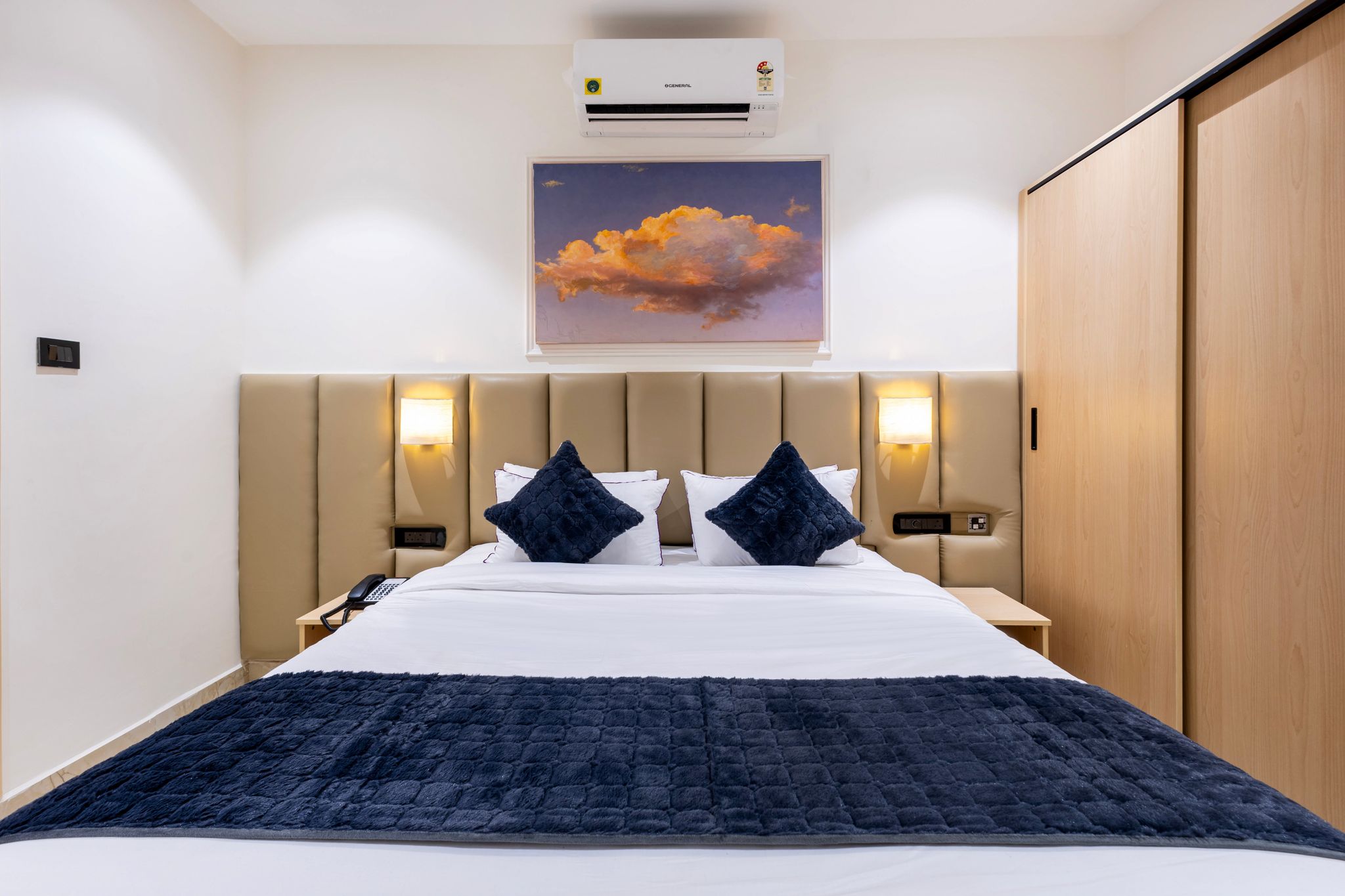 Elysium Premium Suites Madhapur Premier Balcony Suite with kitchenette and Living room 3