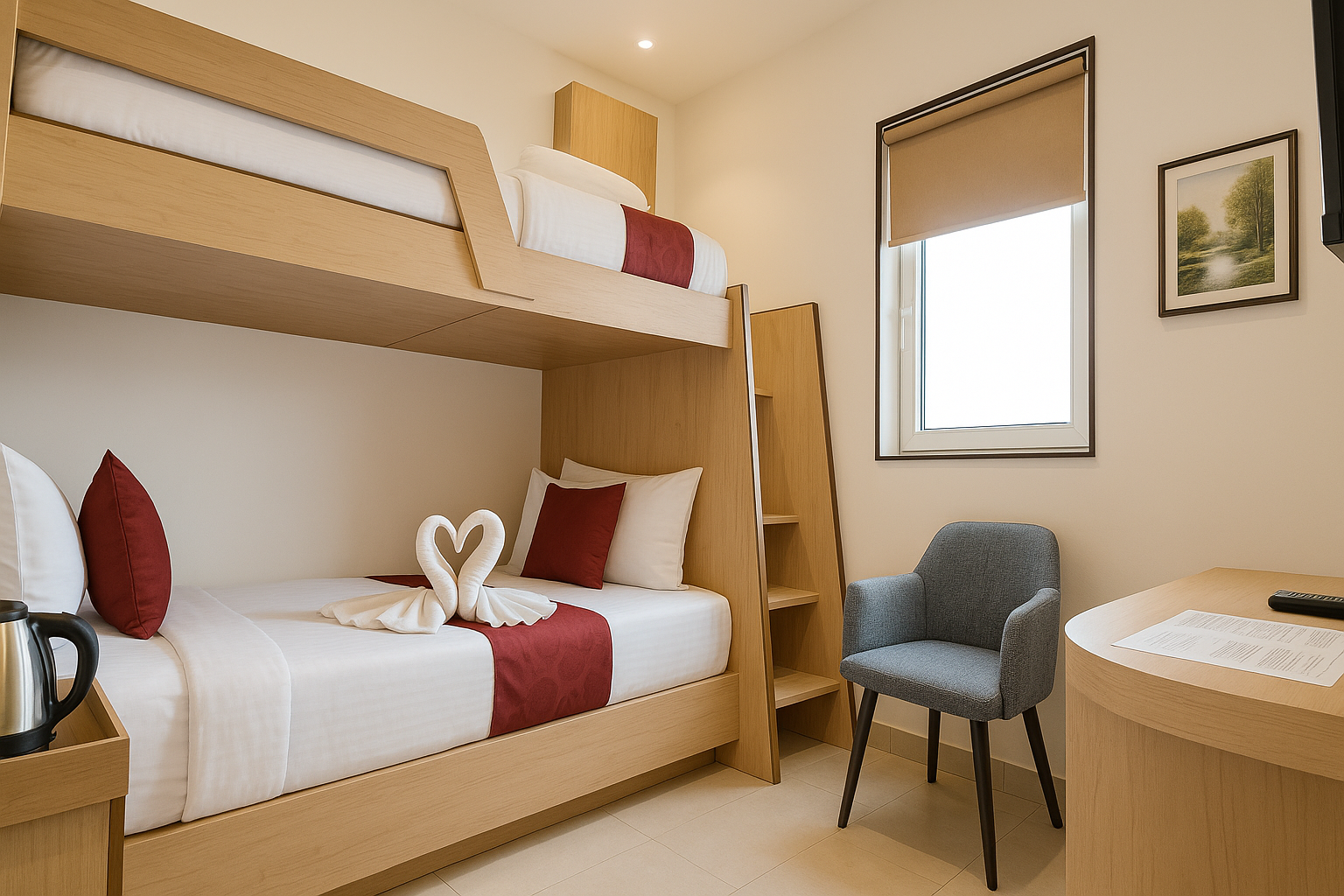 Hotel Vyom Twin Bed Room