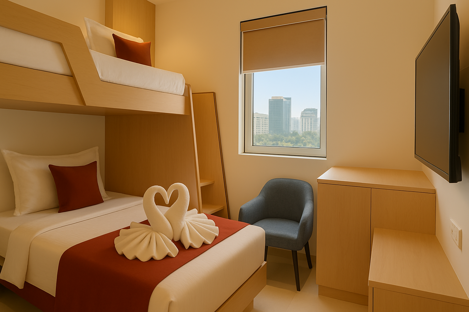 Hotel Vyom Twin Bed Room 2