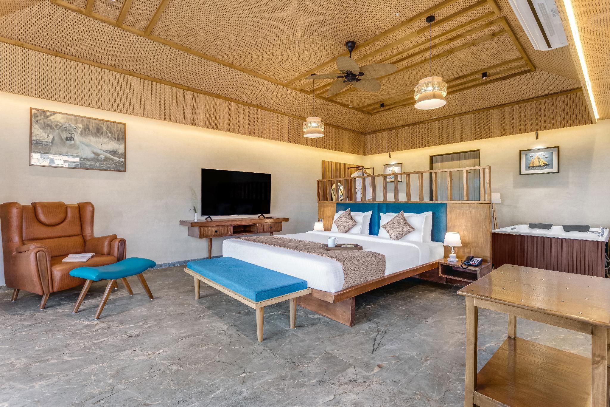 Wild Forest Sasan Gir Wildlife Sanctuary Pool Access King Room