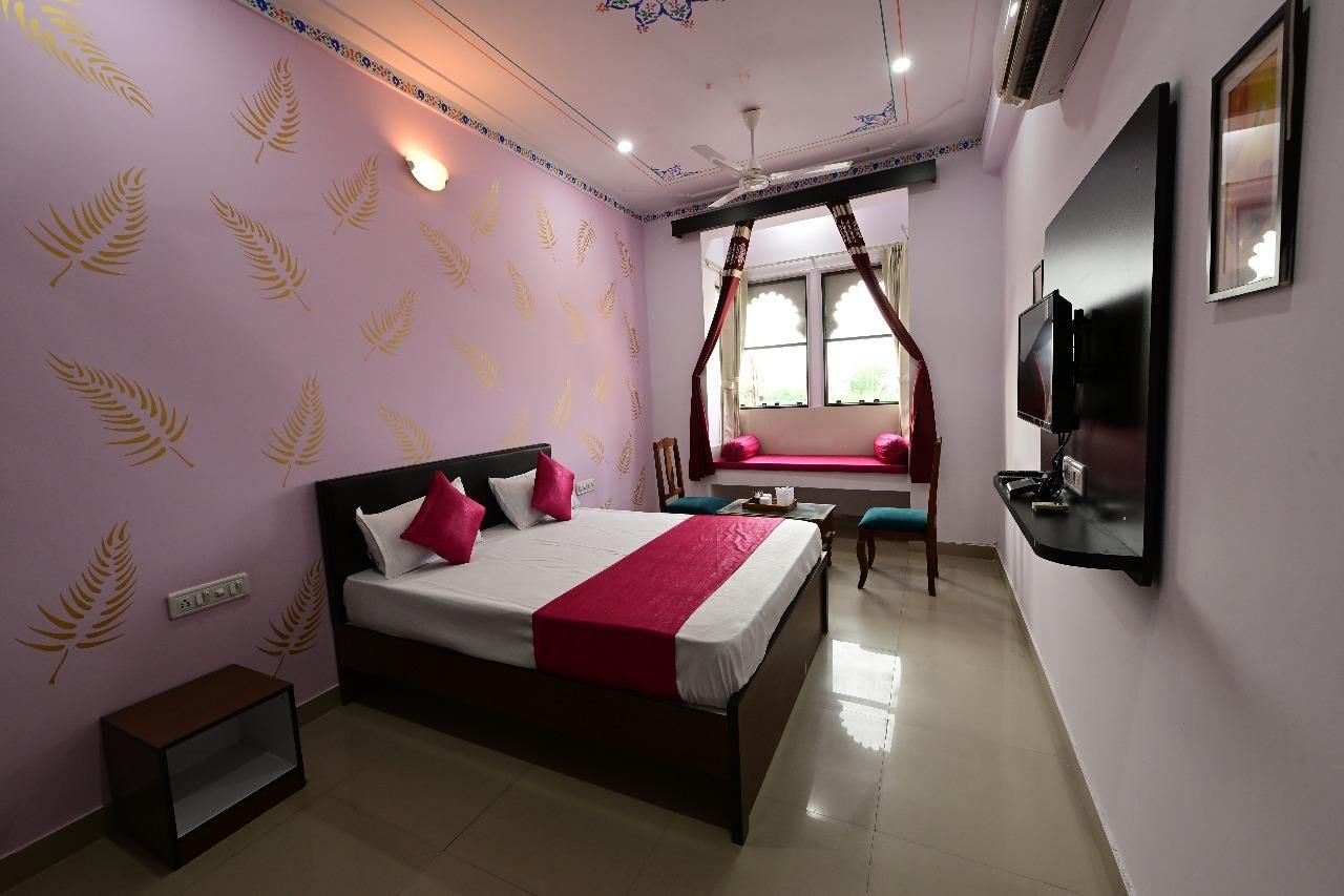 Inda Haveli with Swimming Pool Super Deluxe AC Room with Balcony
