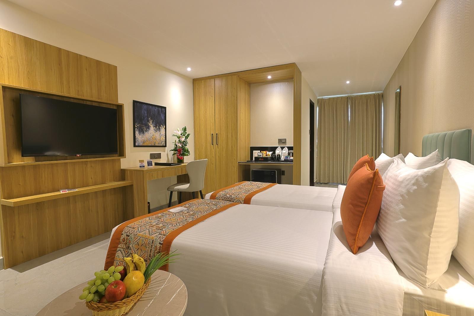 Grand Continent Premier Banjara Hills Deluxe Room Twin Bed