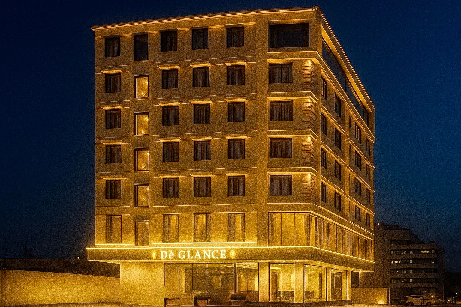 Hotel De Glance - Udaipuri Restaurant I Terrace Swimming pool I Banquet