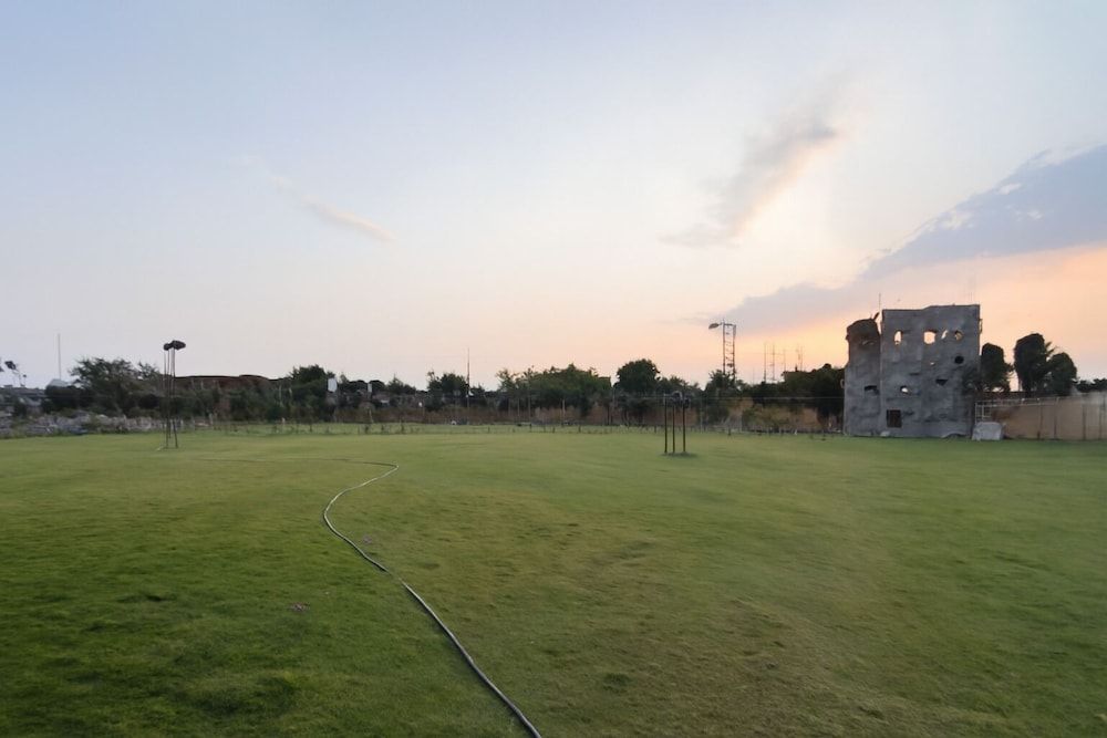 Outdoor banquet area