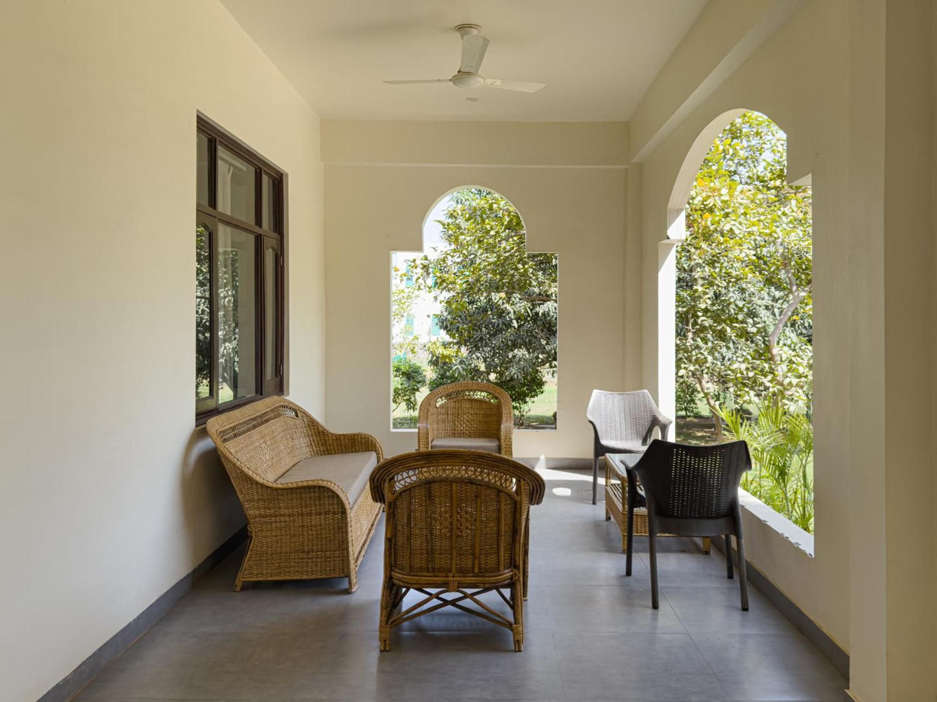 Pavilion Farmstay Udaipur Deluxe Balcony Room 2