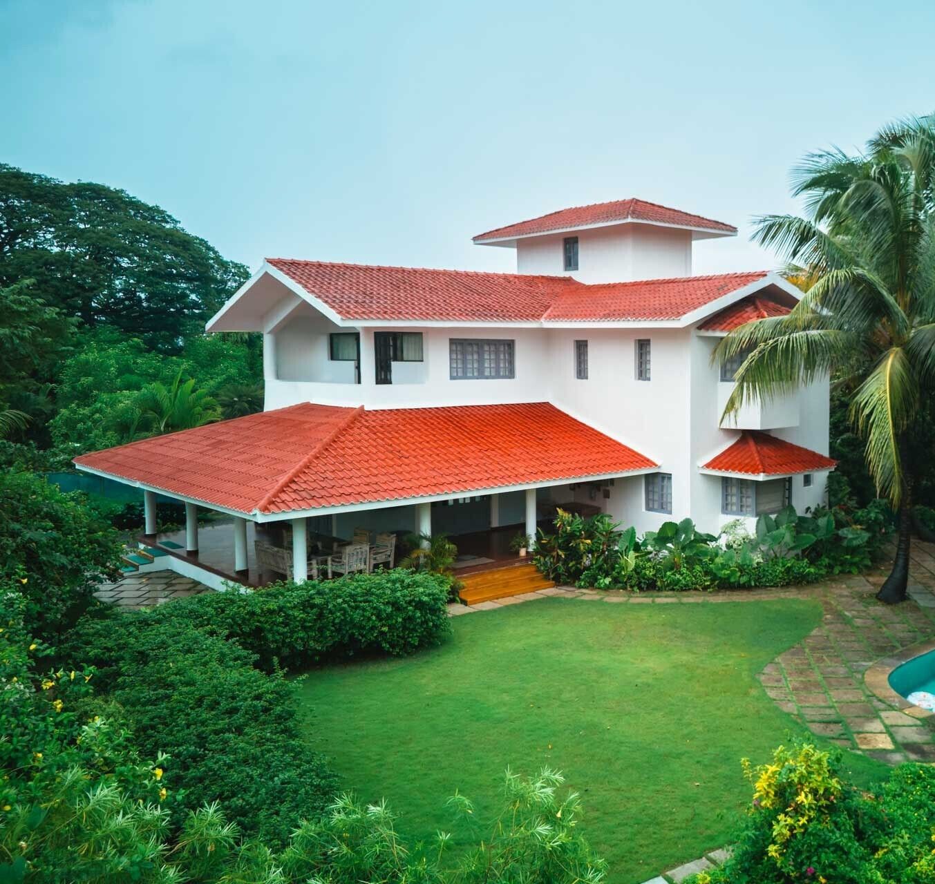 StayVista at Boho Banyan with Pvt Pool and Garden, Alibaug