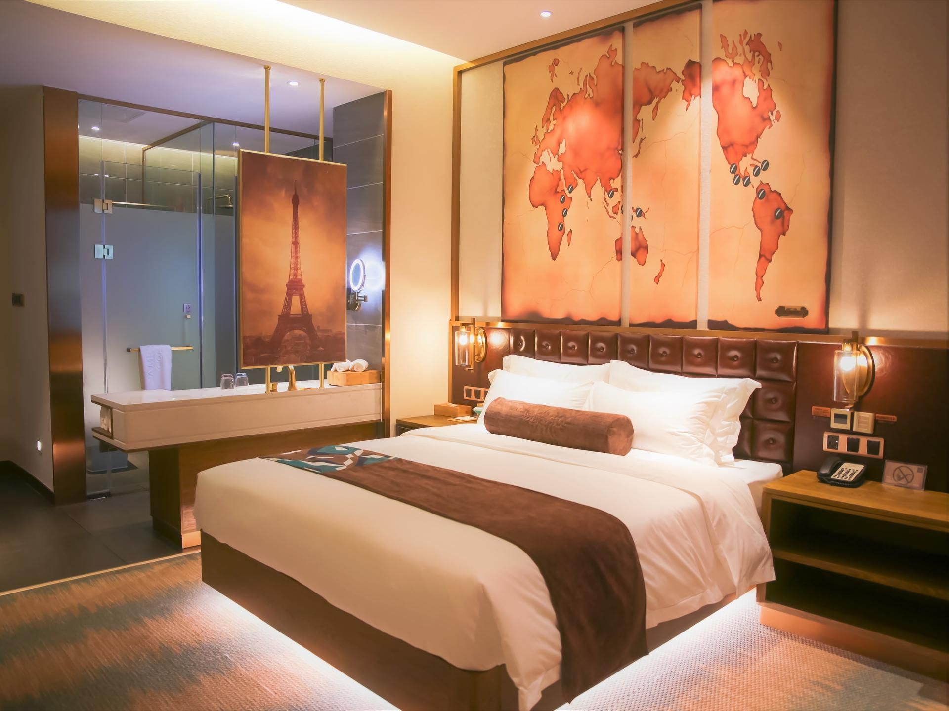 James Joyce Coffetel Shijiazhuang Wanda Plaza Tangu Metro Station James Joyce - Feifan Bed Room 3