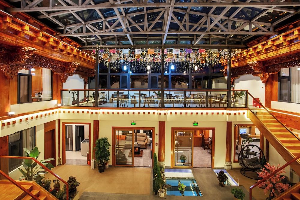 Outdoor banquet area