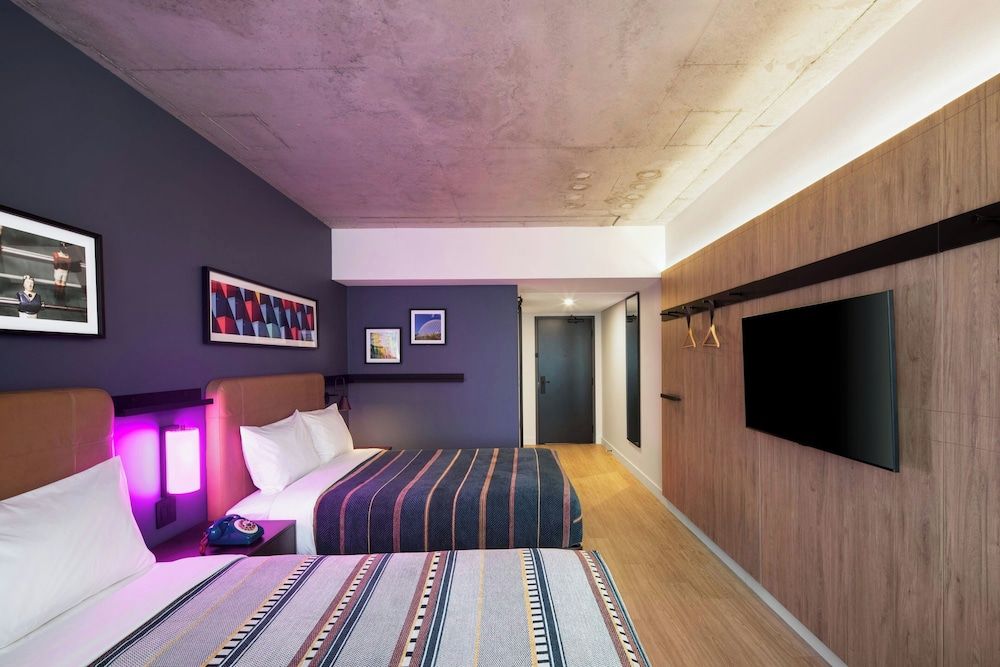New Hotel Moxy Montreal Downtown Standard Room, 2 Queen Beds, City View 2