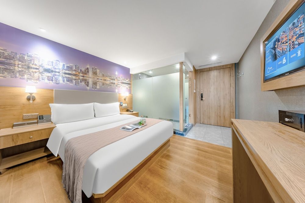 Zhuo Ao Hotel Classic Double Room, City View 2