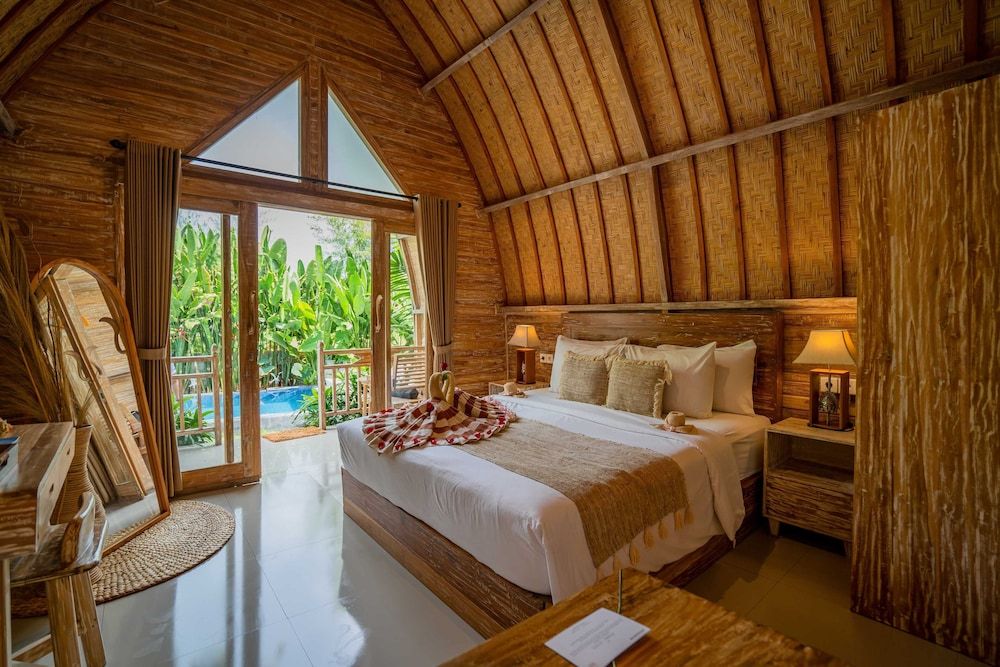 Penida Green Palm Cottage Comfort Double Room, Pool View