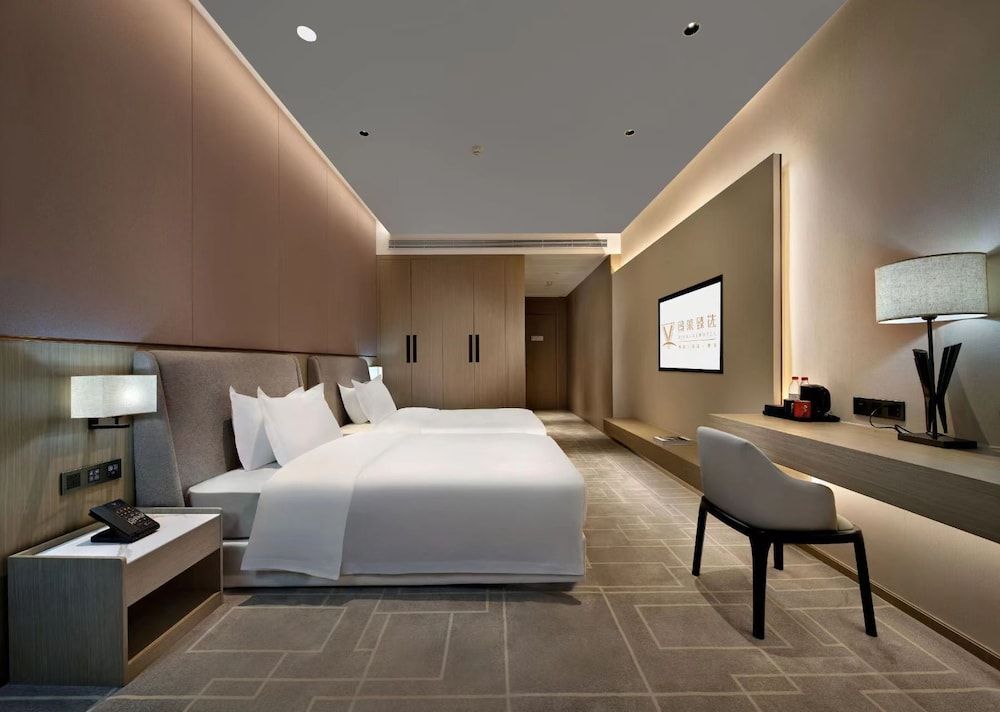 jinglaijiudianzhenxuanyanchenggaotiezhan Basic Double Room 2