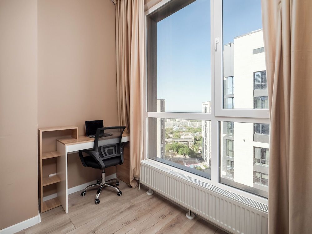 Business Aparts near MEGA Almaty Comfort Apartment, 1 King Bed with Sofa bed, Mountain View 3
