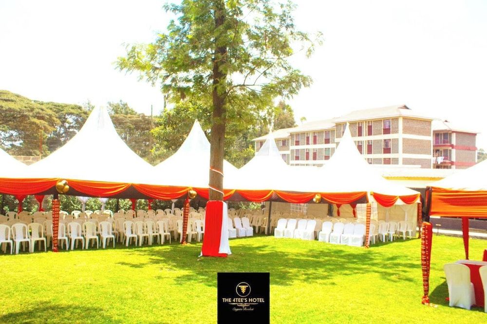 Outdoor banquet area