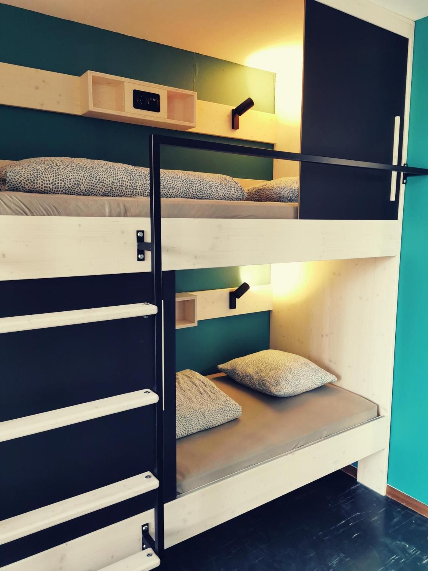 Single Bed in 4-Bed Female Dormitory Room with Shared Bathroom