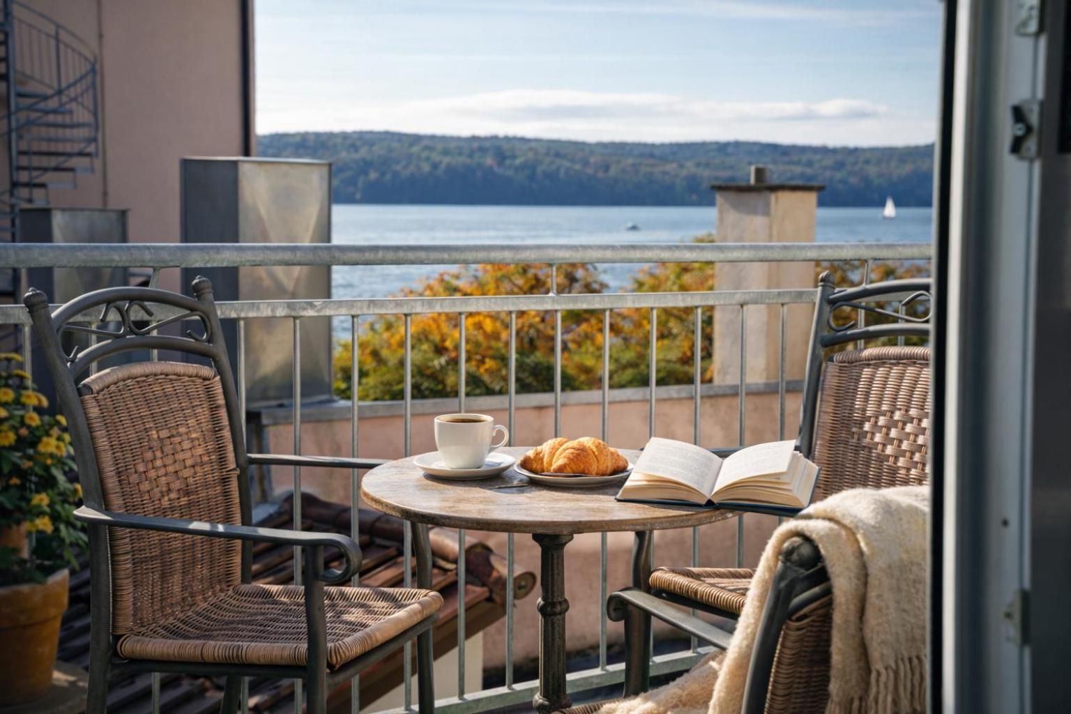 Double Room With Balcony and Partial Lake View
