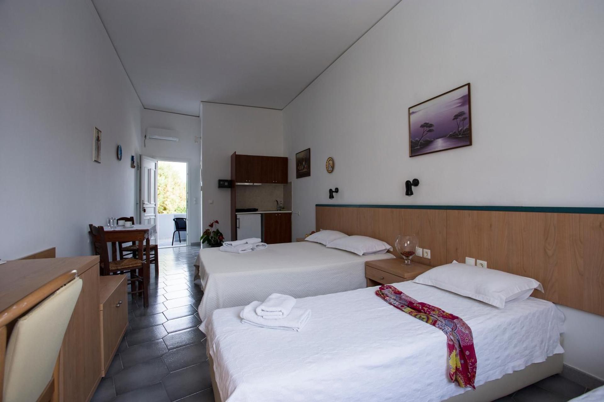 Budget studios 50m from the beach and Perissa center Studio with Balcony 12