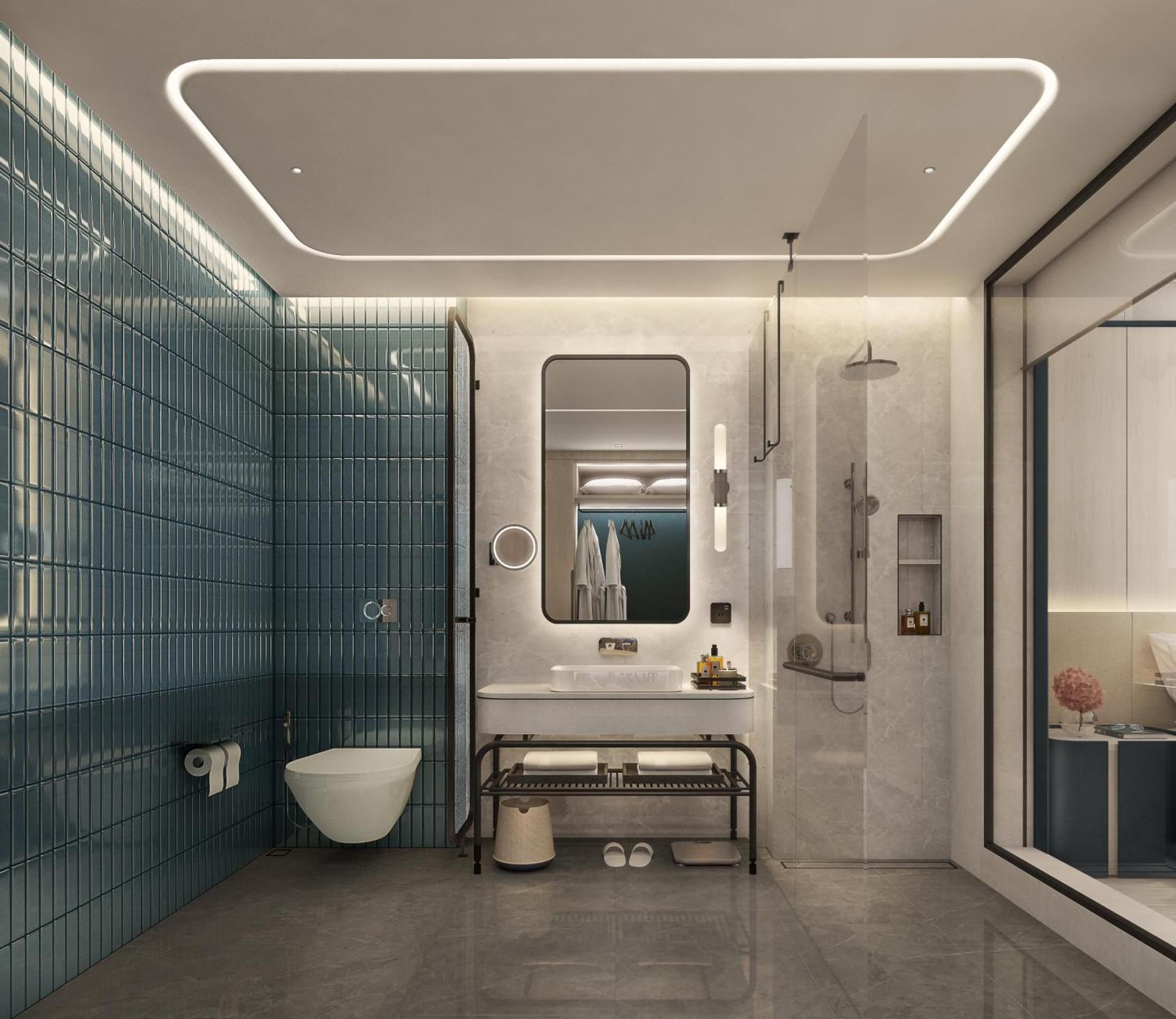 Double Room with Mobility Accessible Roll In Shower