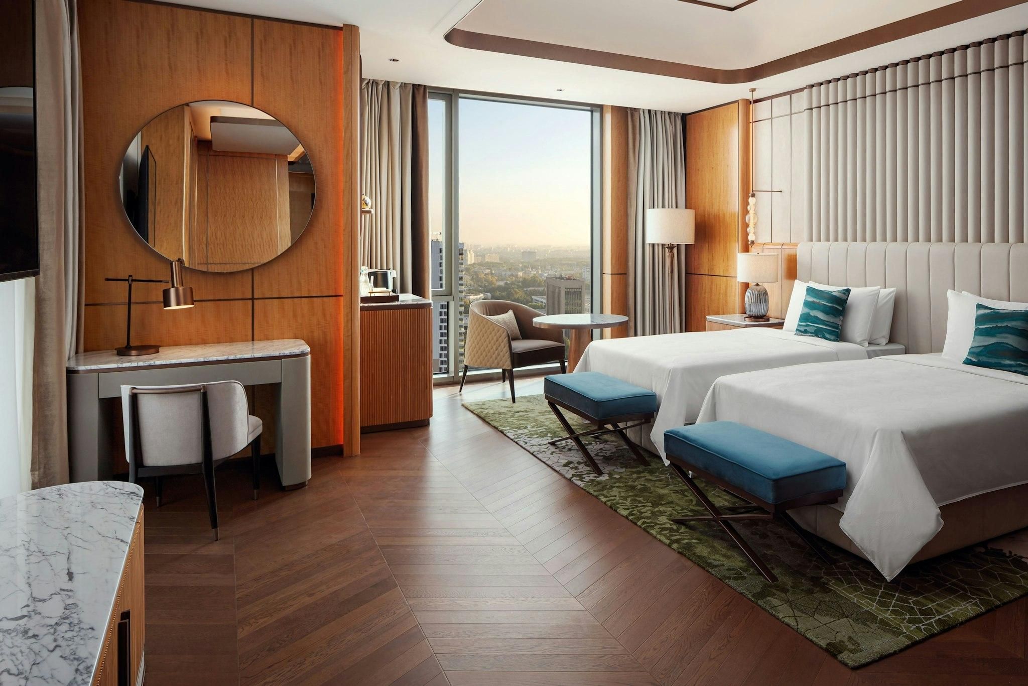 Premier, Guest room, 2 Twin, City view