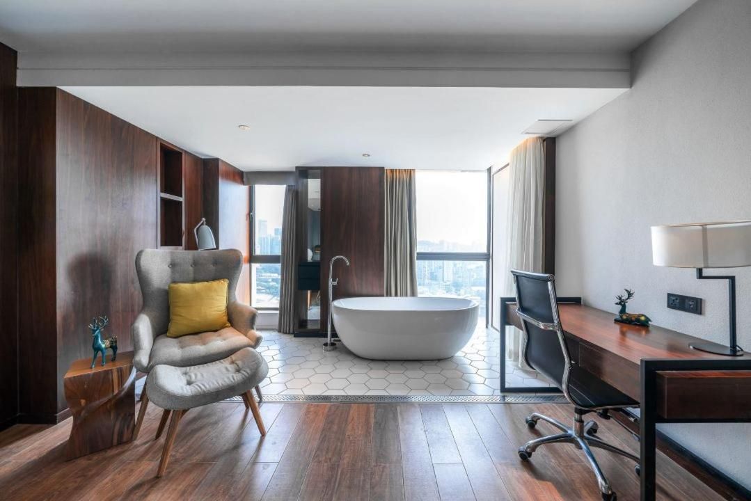 珠江国际江景酒店北滨路洪崖洞夜景店 Skyline Curated Hotel Deluxe Double Room with Bath 3