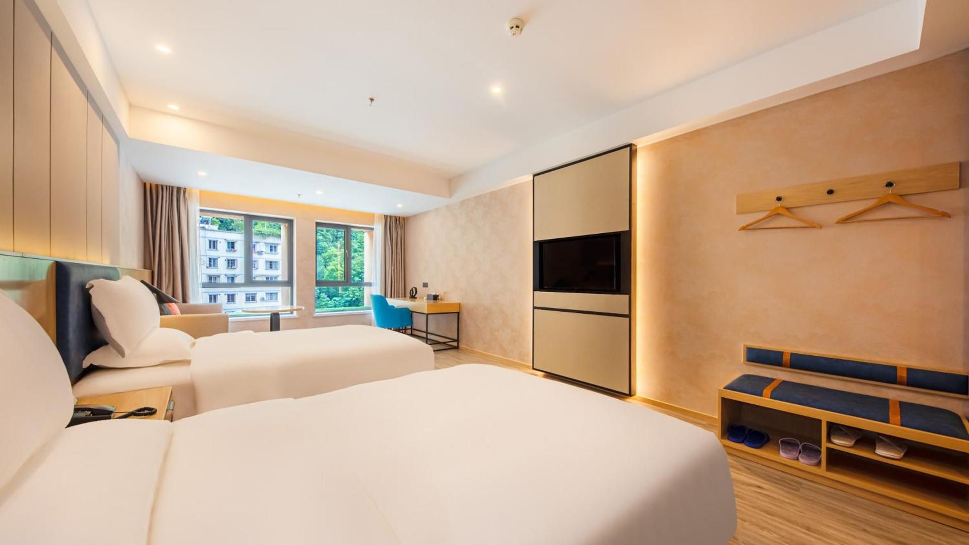 Weilai Hotel Chongqing Chengkou Passenger Transport Center Branch Twin Room with Private Bathroom