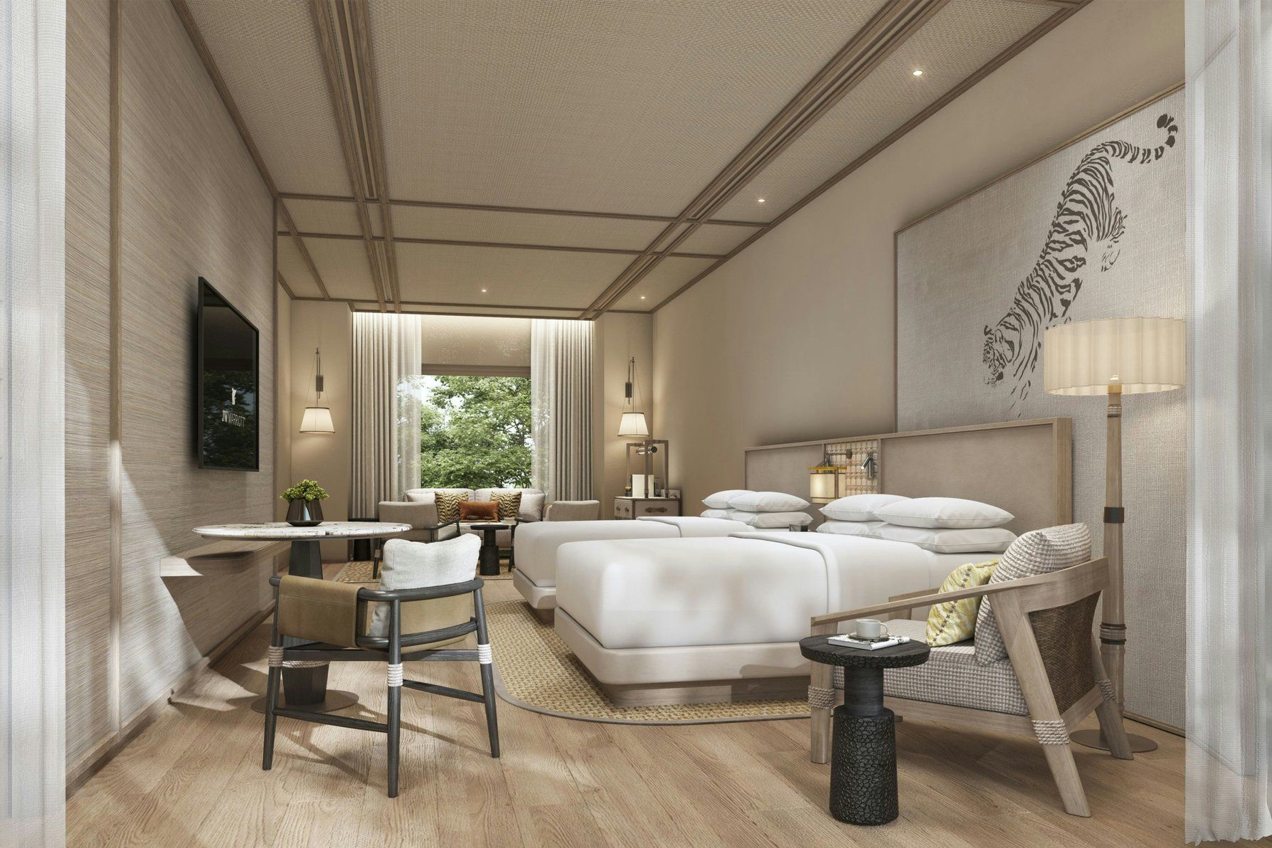 Deluxe Twin, Garden View, Balcony