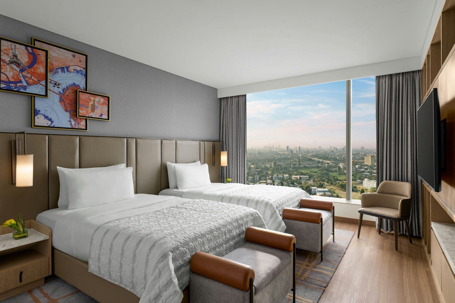 Le Méridien Navi Mumbai Sky Suite, Club lounge access, 2 Bedroom Suite, Bedroom 1: 1 King, Bedroom 2: 2 Twin 5