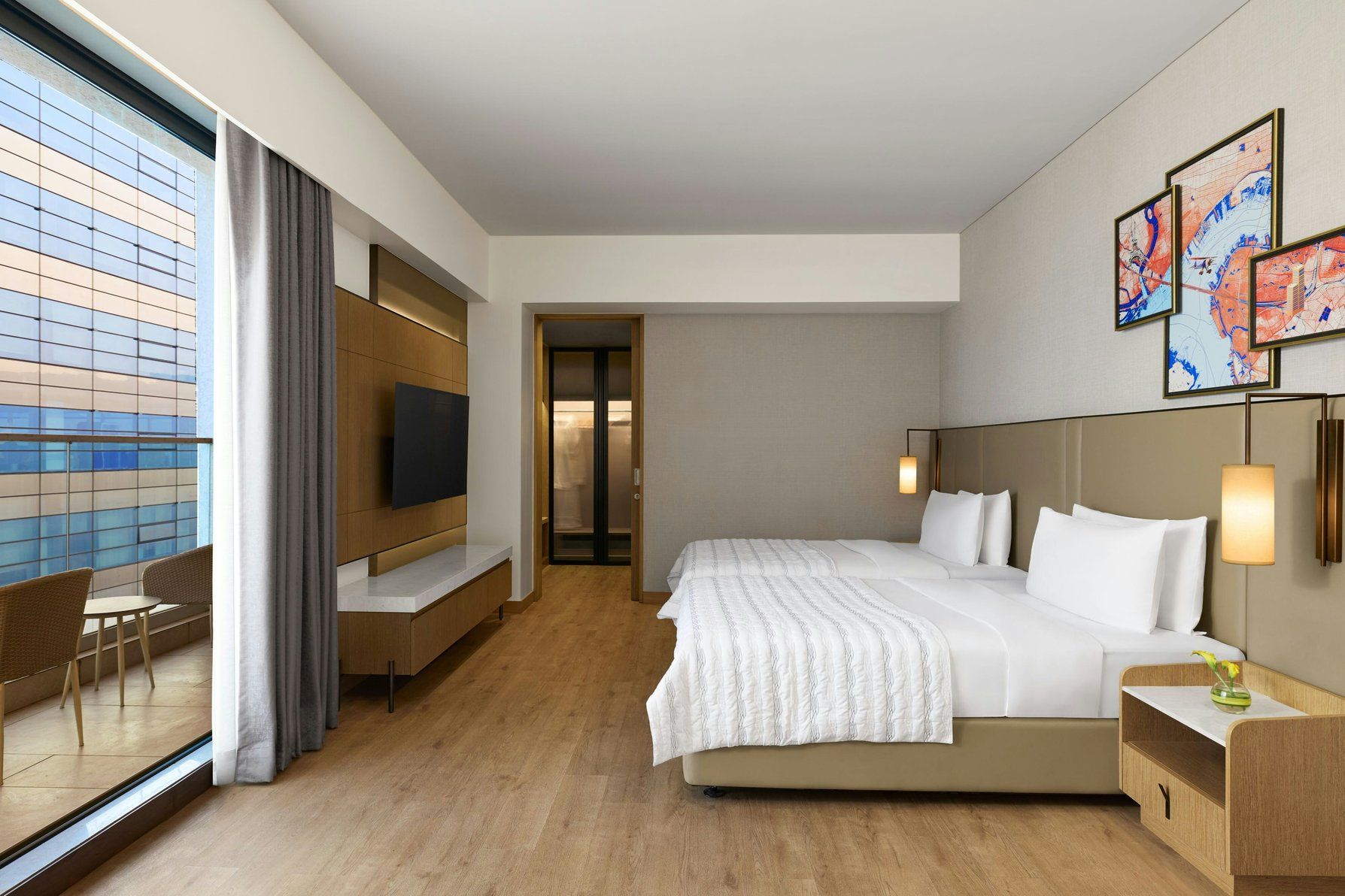 Le Méridien Navi Mumbai Sky Suite, Club lounge access, 2 Bedroom Suite, Bedroom 1: 1 King, Bedroom 2: 2 Twin 3
