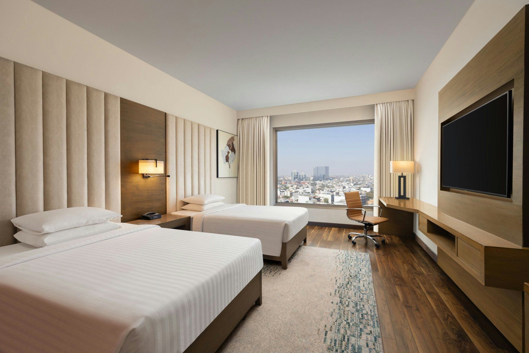 Club lounge access, Guest room, 2 Twin, 6th - 15th floor