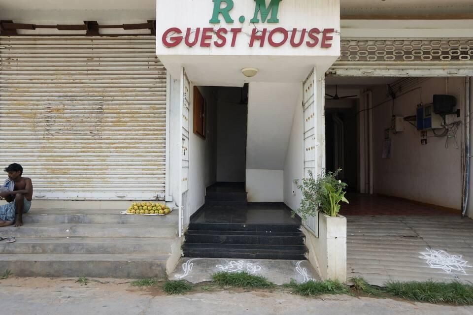 R M Guest House entrance