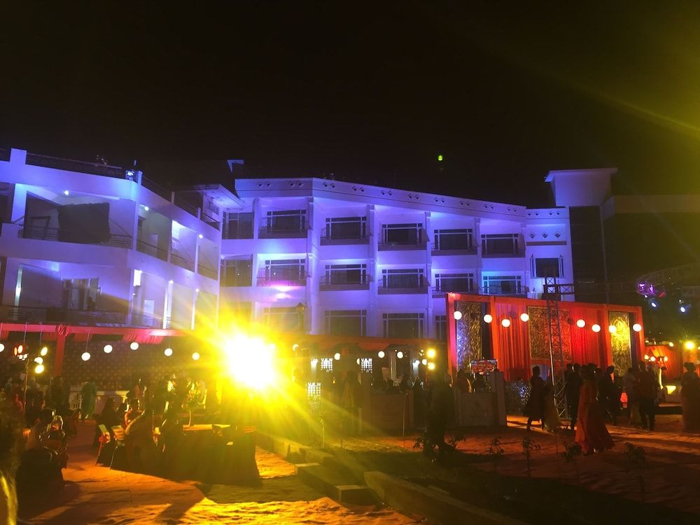 Outdoor wedding area