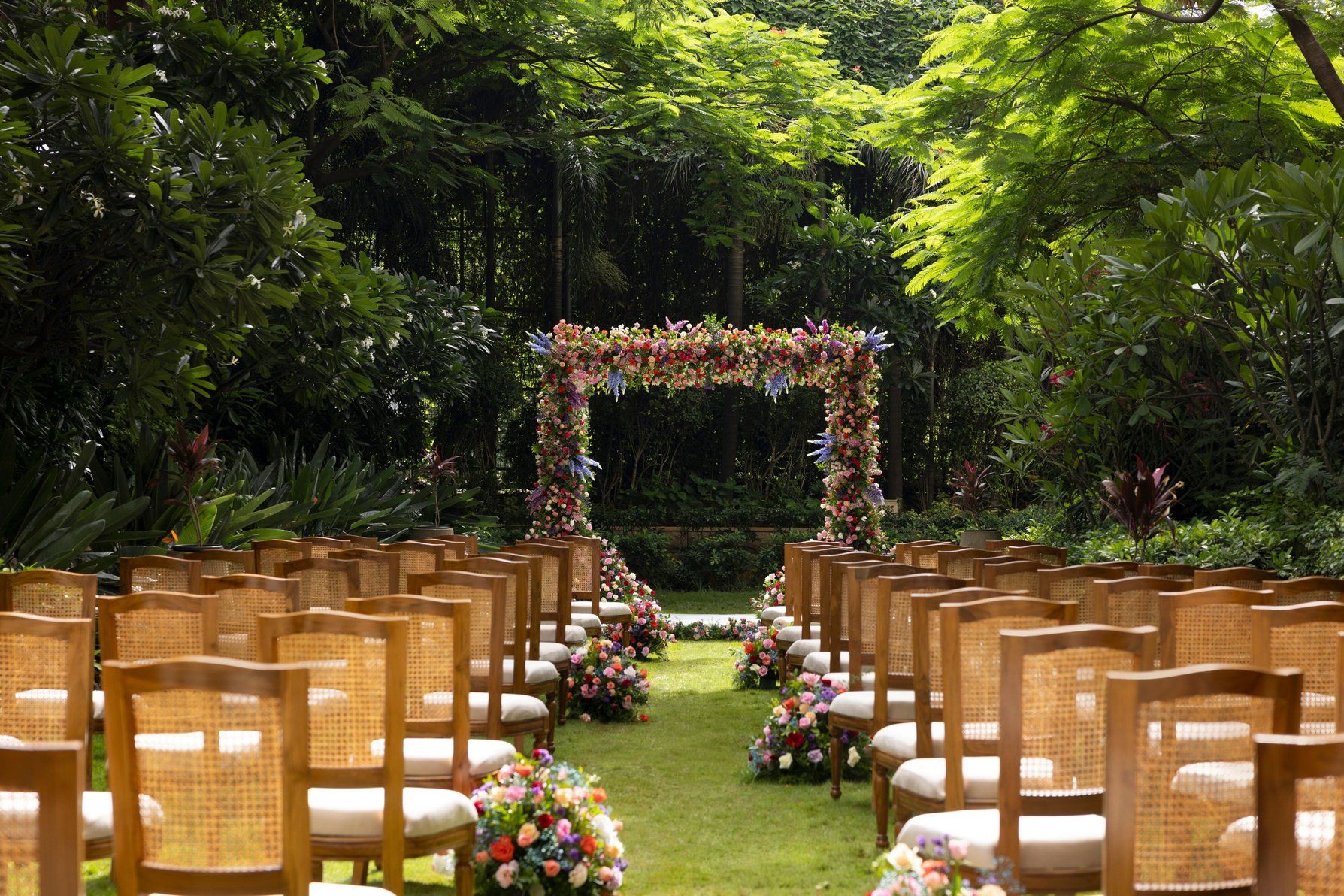 The Ritz-Carlton Lawn, Western Wedding Set up Clos
