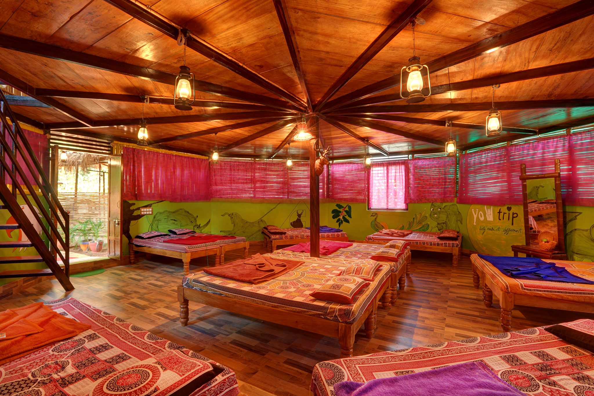 Group Wooden Cottage