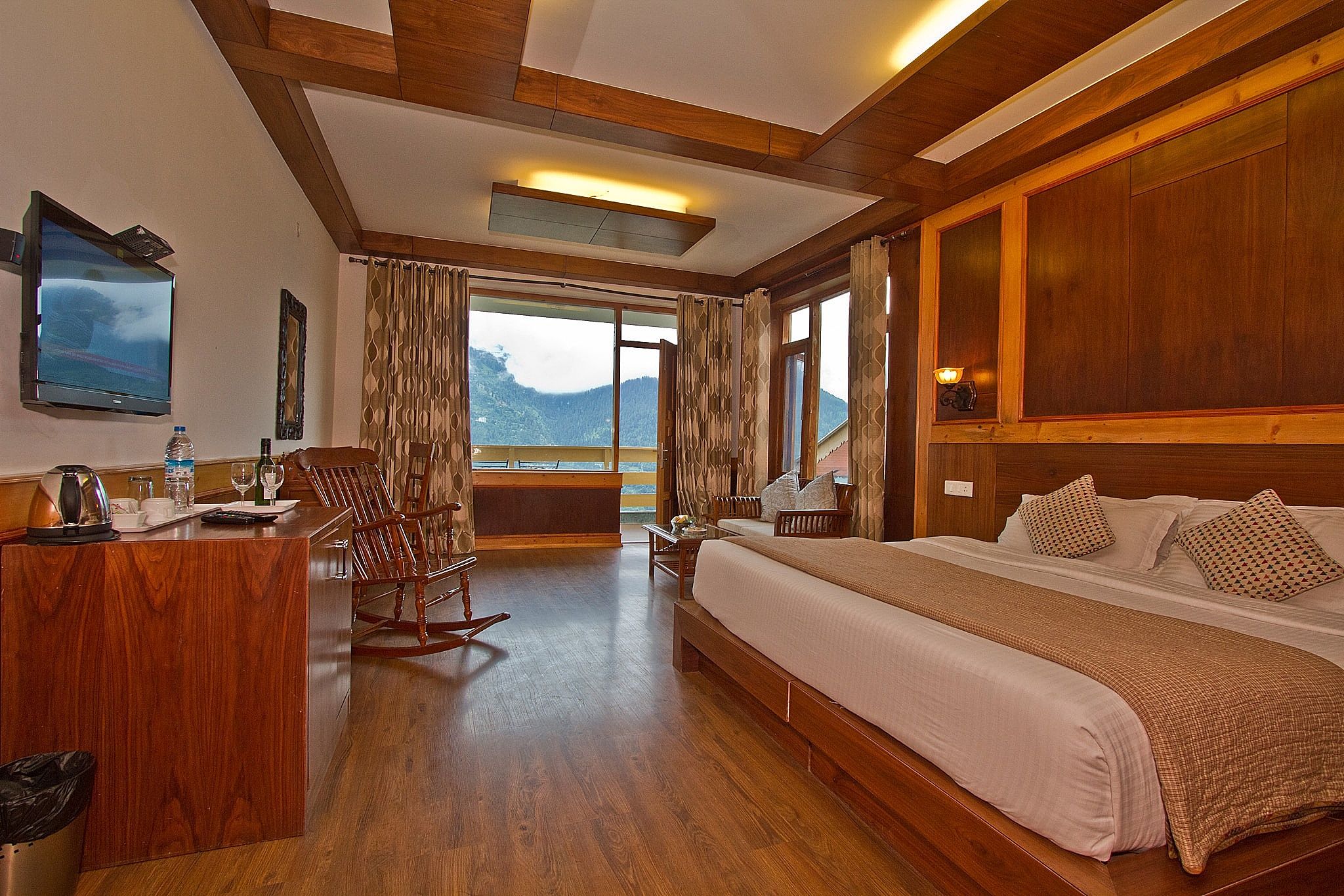 Vivaan - The Sun Rise Resort Premium Room with private balcony (Snow Capped Mountains & whole Manali View)