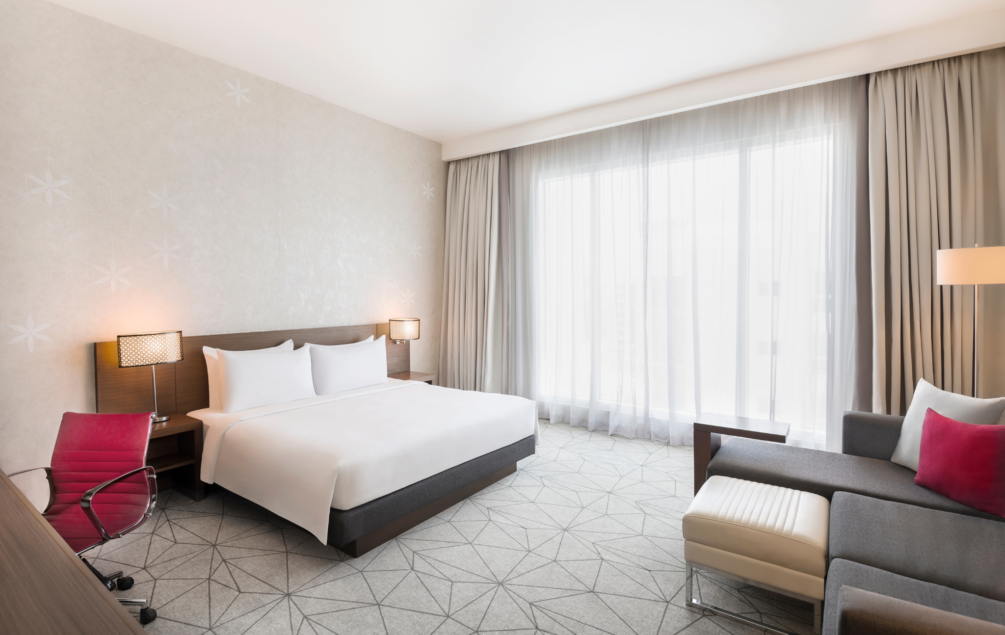 King Bed Pool View (with Sofa Bed)