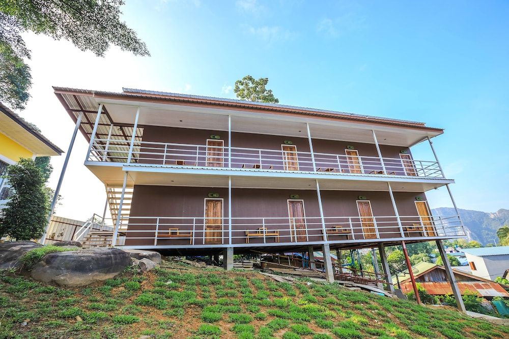 Outdoor banquet area