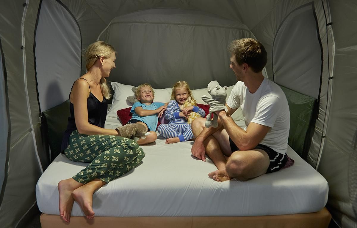 Lost World Outdoor Glamping for 2 Adults and 2 Children