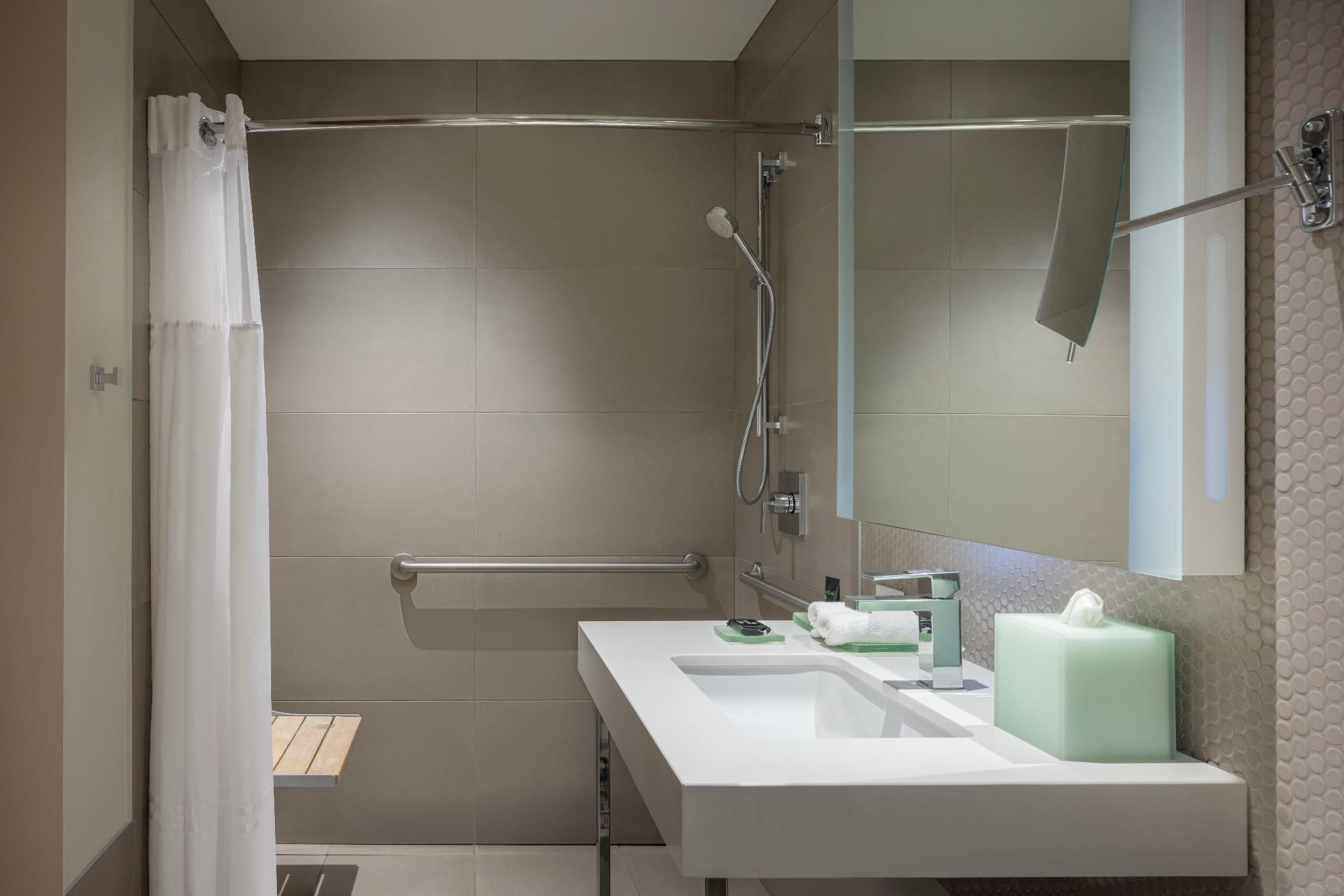 1 King Bed Ada Shower