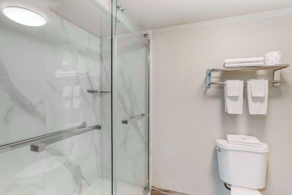 Quality Inn Show Low Standard King, 1 King Bed, Roll-In Shower, Accessible, Non Smoking, 1st floor 2-person sofa bed 4