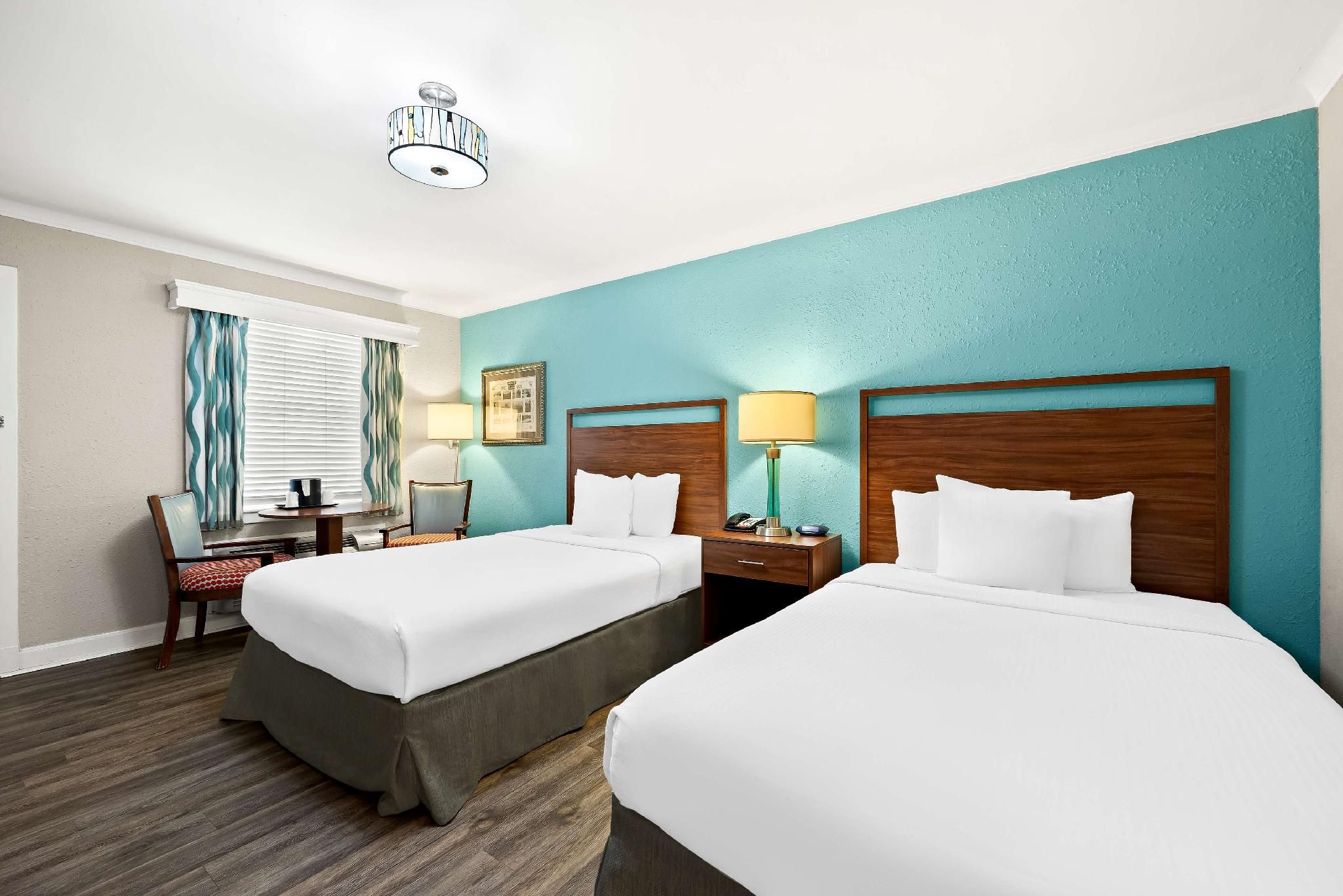 2 Double Beds, Nonsmoking, Pet Friendly Room, Classic Rt 66 Theme