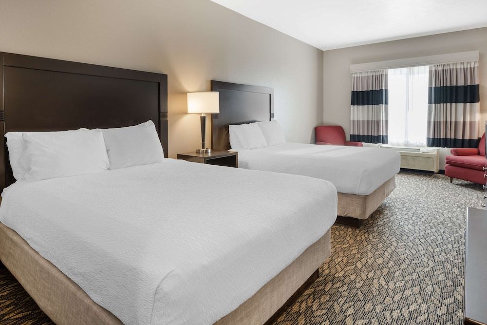 Standard Room, 2 Queen Beds, Non Smoking, Refrigerator & Microwave