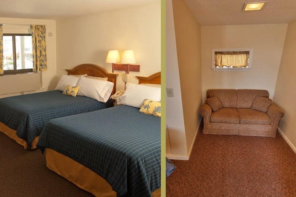 Two Double Beds with Pull Out Twin Sofa