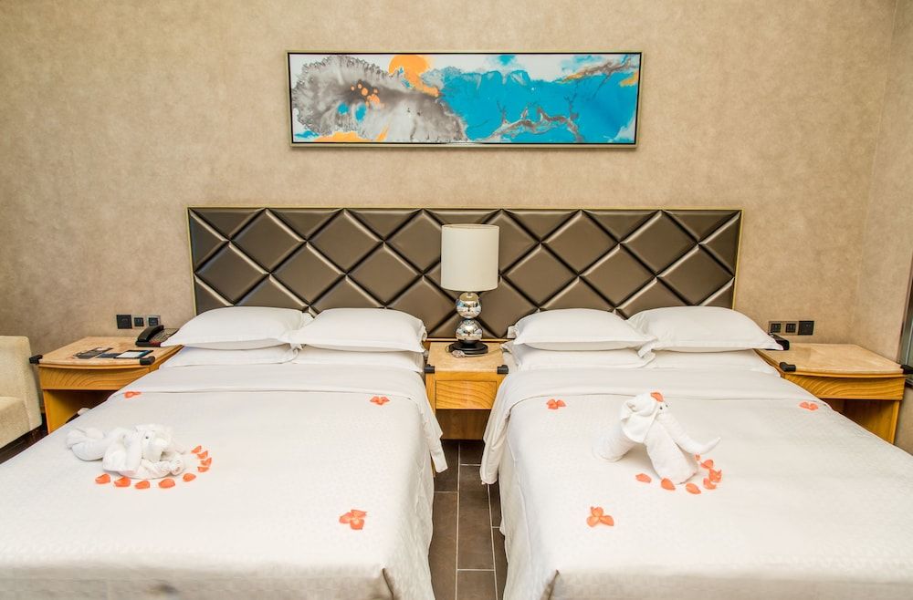Superior city view room, Guest room, 2 Doubles, City view, High floor