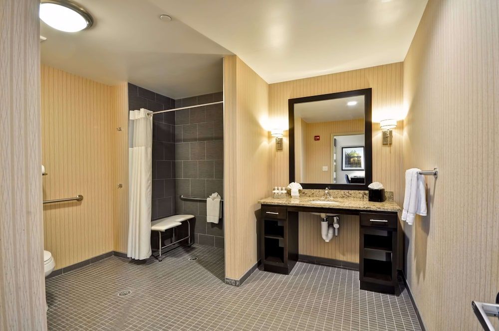 Suite, 1 King Bed, Accessible (Mobility & Hearing, Roll-in Shower)