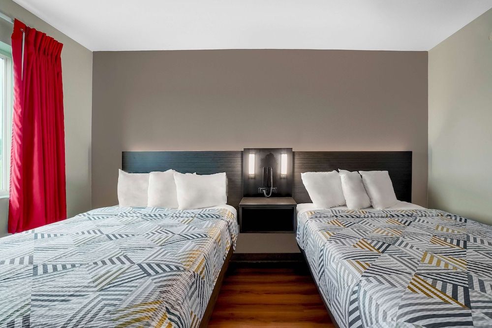 Standard Room, 2 Double Beds, Smoking, Refrigerator & Microwave