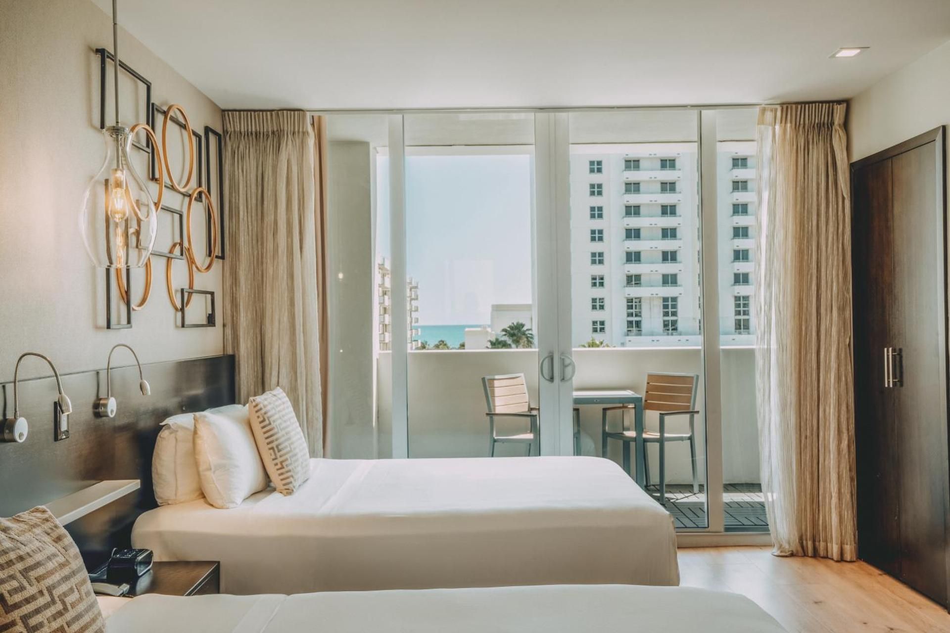 Side Ocean View with Balcony Double Queen Single Use