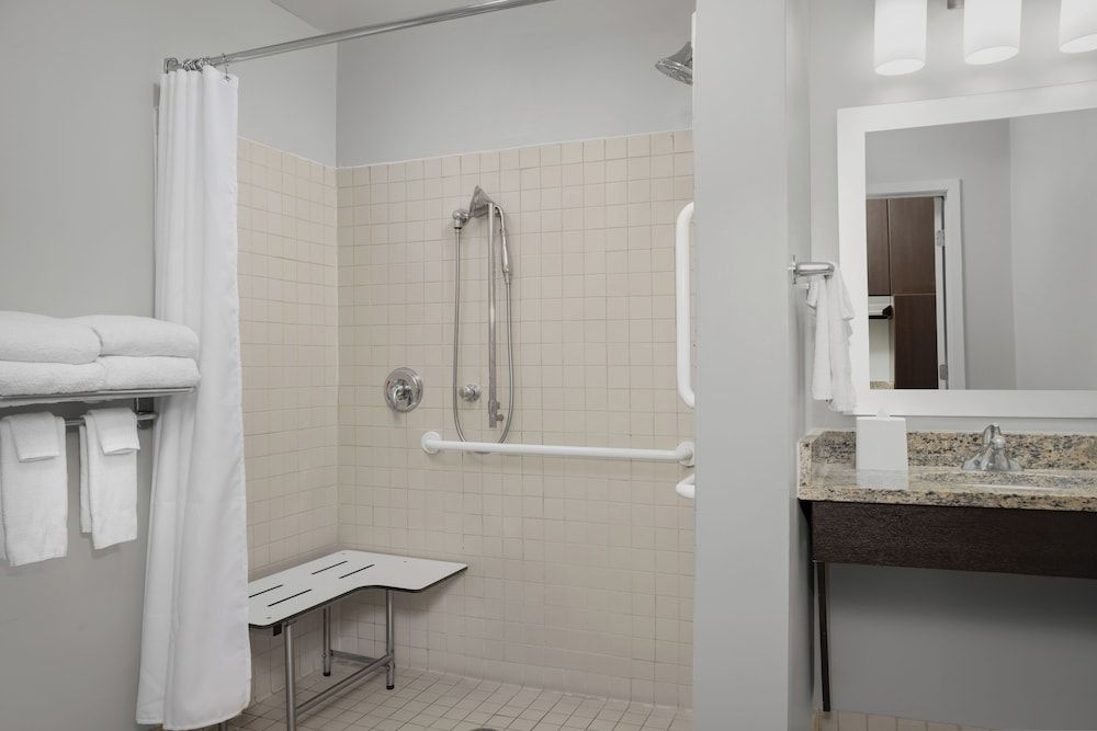Studio, 1 Queen Bed with Sofa bed, Non Smoking (Mobility/Hearing Access, Roll-in Shwr)