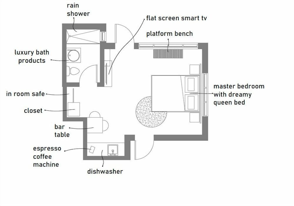1818 Meridian House Apartments and Suites by Eskape Collection Design Studio, Kitchenette 3