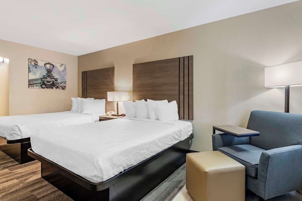Standard Room, 2 Queen Beds, Non Smoking, Refrigerator & Microwave